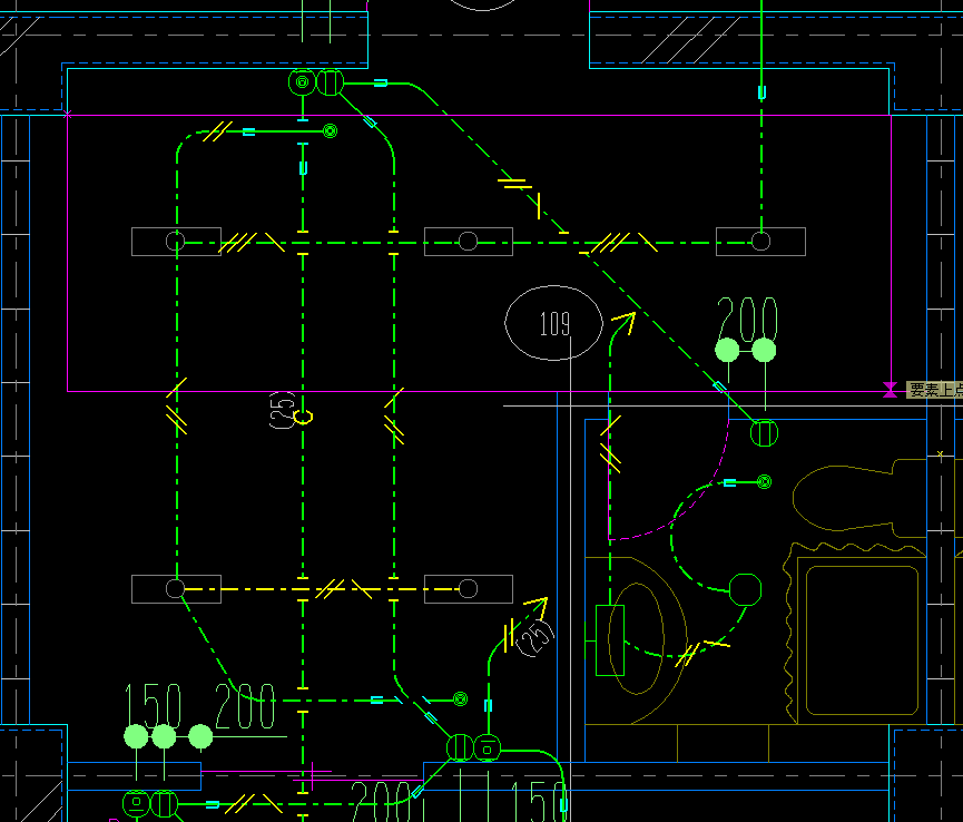 CADCityで照度分布図を作成する際に、選択範囲が狭いというのは具体的にどれくらいなのかを実際に示している画像