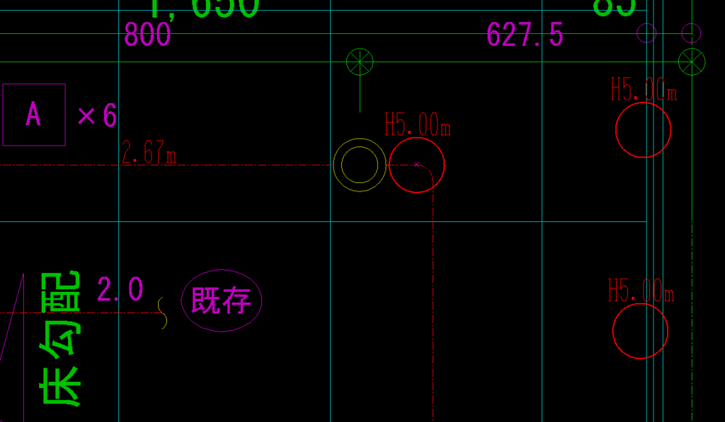 究極のhiroiで、最後にまとめて拾い出す方法で立上げ・立下げの部分をいくつか拾い出しているところの画面