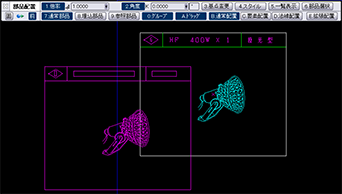 CADCity建築の部品配置の画面